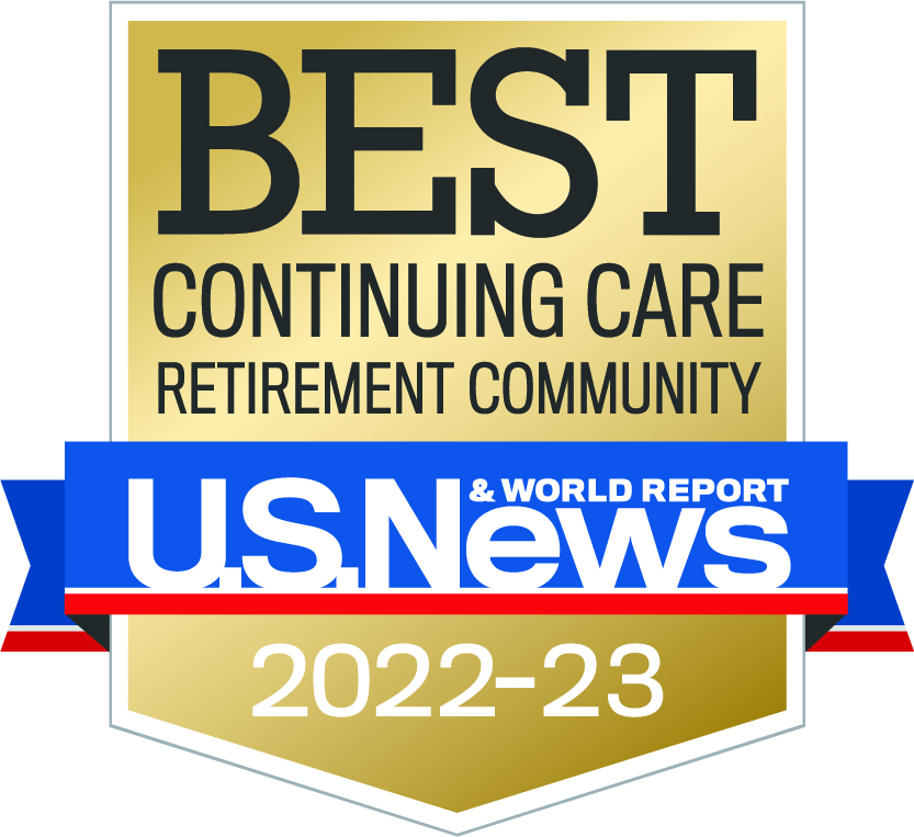 U.S. News & World Report Best Continuing Care Retirement Community badge