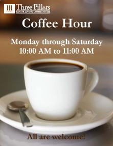 Poster for Three Pillars Coffee Hour